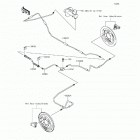 Mule 600 (KAF400-BGF) Задние тормозные трубопроводы