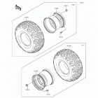 Mule 4010 Trans4x4 SE (KAF620-VGF) Wheels  /  tires