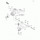 Mule 610 4x4 XC SE (KAF400-FGF) Подвеска