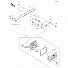 Mule 610 4x4 (KAF400-AGF) Фонарь
