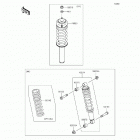 Mule 610 4x4 XC (KAF400-DGF) Амортизатор