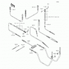 Mule 610 4x4 (KAF400-AGF) Тросы управления