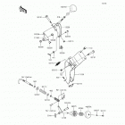 Mule 600 (KAF400-BGF) Рачаг переключения