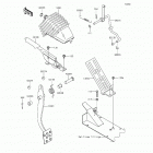 Mule 4000 (KAF620-PGF) Brake pedal  /  throttle lever
