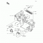 Mule 610 4x4 SE Fleet (KAF400-GGF) Крепление двигателя