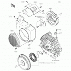 Mule 610 4x4 SE Fleet (KAF400-GGF) Охлаждение