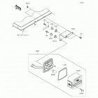 Mule 610 4x4 SE Fleet (KAF400-GGF) Фонарь