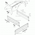 Mule 610 4x4 XC Camo (KAF400-EGF) Наклейки