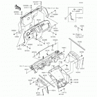 Mule 610 4x4 (KAF400-AGF) Детали рамы (фронт)