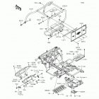 Mule 600 (KAF400-BGF) Guards  /  cab frame