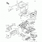 Mule 610 4x4 XC SE (KAF400-FGF) Guards  /  cab frame