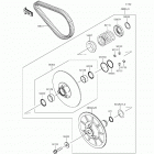 Mule PRO-FXT EPS (KAF820-BGF) Driven converter  /  drive belt