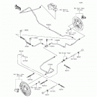 Mule 610 4x4 XC (KAF400-DGF) Задние тормозные трубопроводы