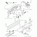 Mule 610 4x4 SE Fleet (KAF400-GGF) Лейбл предостережения