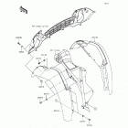 Mule 610 4x4 XC Camo (KAF400-EGF) Переднее крыло(ья)