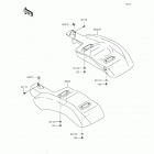 Mule 610 4x4 XC SE (KAF400-FGF) Заднее крыло