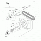 Mule 610 4x4 XC (KAF400-DGF) Driven converter  /  drive belt