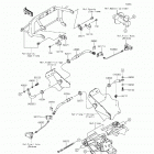 Mule 600 (KAF400-BGF) Передние тормозные трубопроводы