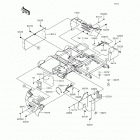 Mule 610 4x4 XC Camo (KAF400-EGF) Детали рамы (зад.)