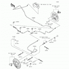 Mule 610 4x4 (KAF400-AGF) Задние тормозные трубопроводы