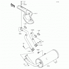Mule 4010 Trans4x4 Camo (KAF620-SGF) Глушитель