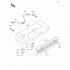 Mule 610 4x4 XC SE (KAF400-FGF) Сидение