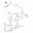 Mule 610 4x4 XC (KAF400-DGF) Глушитель