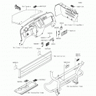 Mule 610 4x4 (KAF400-AGF) Лейбл предостережения