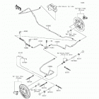 Mule 610 4x4 XC SE (KAF400-FGF) Задние тормозные трубопроводы