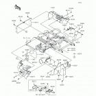 Mule 610 4x4 SE Fleet (KAF400-GGF) Детали рамы (зад.)