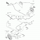 Mule 610 4x4 SE Fleet (KAF400-GGF) Задние тормозные трубопроводы