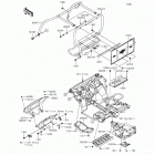 Mule 610 4x4 XC Camo (KAF400-EGF) Guards  /  cab frame