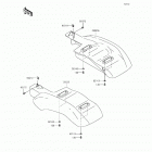 Mule 610 4x4 XC Camo (KAF400-EGF) Заднее крыло