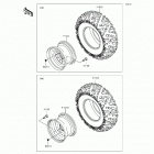 Mule 610 4x4 XC Camo (KAF400-EGF) Wheels  /  tires