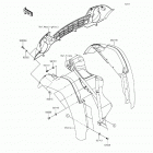 Mule 610 4x4 XC (KAF400-DGF) Переднее крыло(ья)