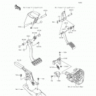 Teryx4 LE (KRT800-GGF) Brake pedal  /  throttle lever