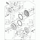 Mule 4000 (KAF620-PGF) Front hubs  /  brakes