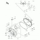 Mule 610 4x4 XC (KAF400-DGF) Крышка вариатора
