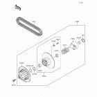 Mule 4010 Trans4x4 (KAF620-RGF) Driven converter  /  drive belt