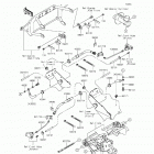 Mule 610 4x4 SE Fleet (KAF400-GGF) Передние тормозные трубопроводы