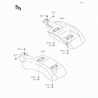 Mule 610 4x4 SE Fleet (KAF400-GGF) Заднее крыло