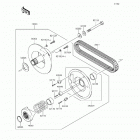 Mule 610 4x4 XC SE (KAF400-FGF) Driven converter  /  drive belt