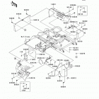 Mule 610 4x4 (KAF400-AFF) Детали рамы (зад.)