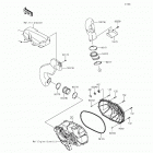 Teryx (KRF800-BFF) Крышка вариатора