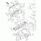 Mule 610 4x4 XC Camo (KAF400-EFF) Детали рамы (фронт)