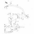 Mule 610 4x4 XC Camo (KAF400-EFF) Глушитель