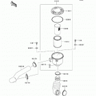 Mule 610 4x4 (KAF400-AFF) Air cleaner-belt converter