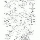 Mule 610 4x4 (KAF400-AFF) Передние тормозные трубопроводы