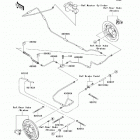 Mule 610 4x4 (KAF400-AFF) Задние тормозные трубопроводы