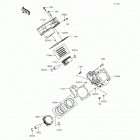 Teryx4 LE (KRT800-CFF) Цилиндр(ы) /  поршень